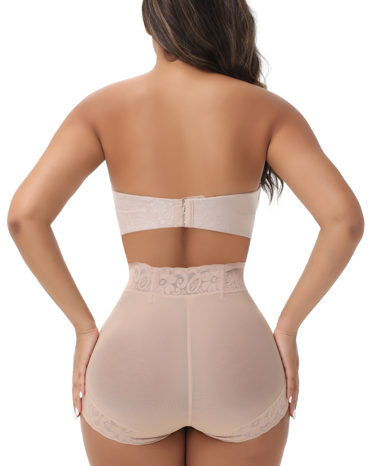 Shapshe® Mid-Rise Butt Lift Shaper Panty Lace Seamless Shapewear Brief