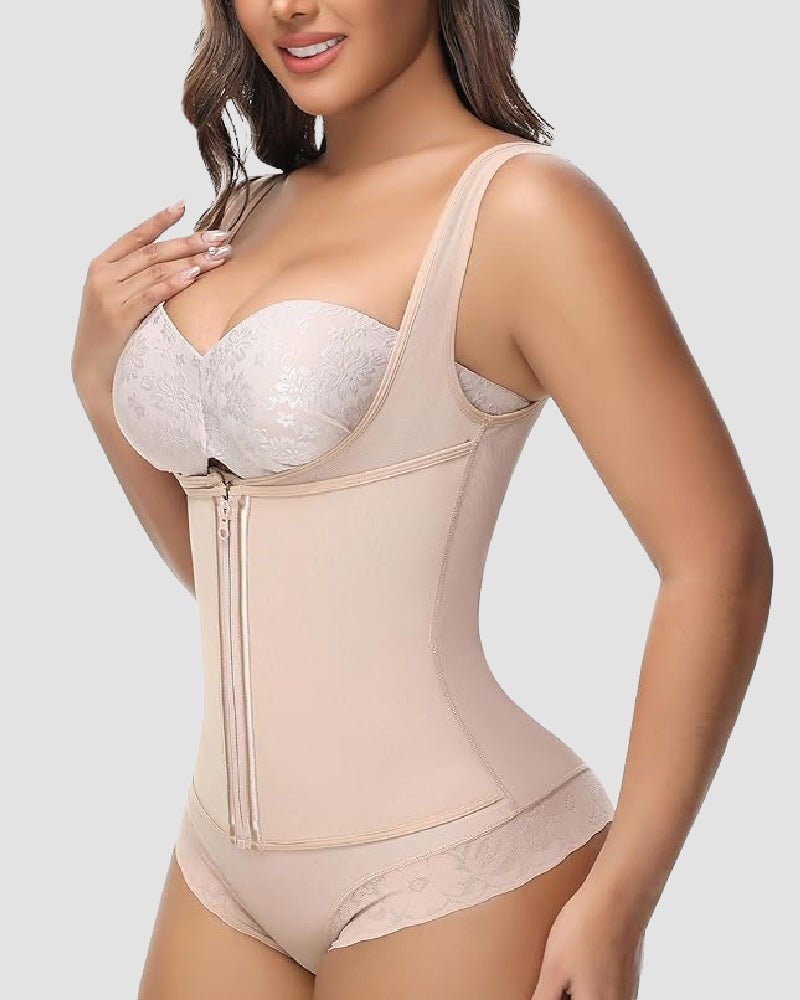 Shapshe® Fajas Colombianas Tummy Control Waist Trainer Open Bust Girdle Shapewear