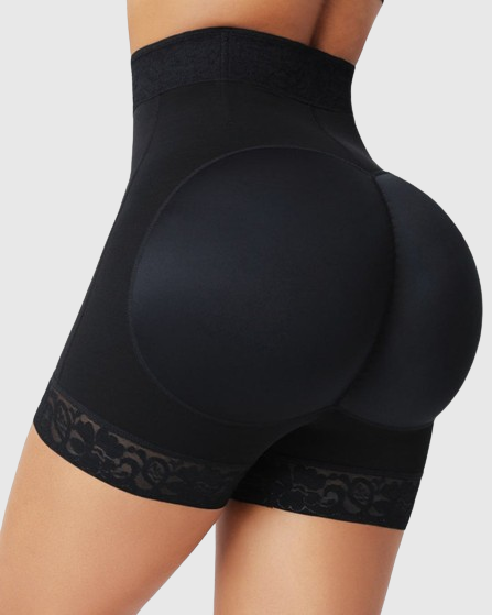 Shapshe® Mid Waist Tummy Control Front Zipper High Compression Butt Lifter Shaper Fajas Shorts