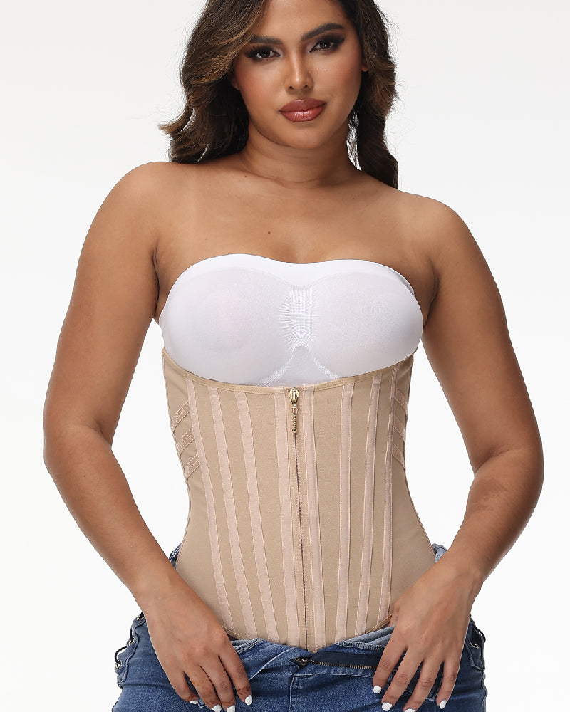 Shapshe® Curved Boned Waist Trainer For Women High Compression Tummy Control Tiny Waist Corset