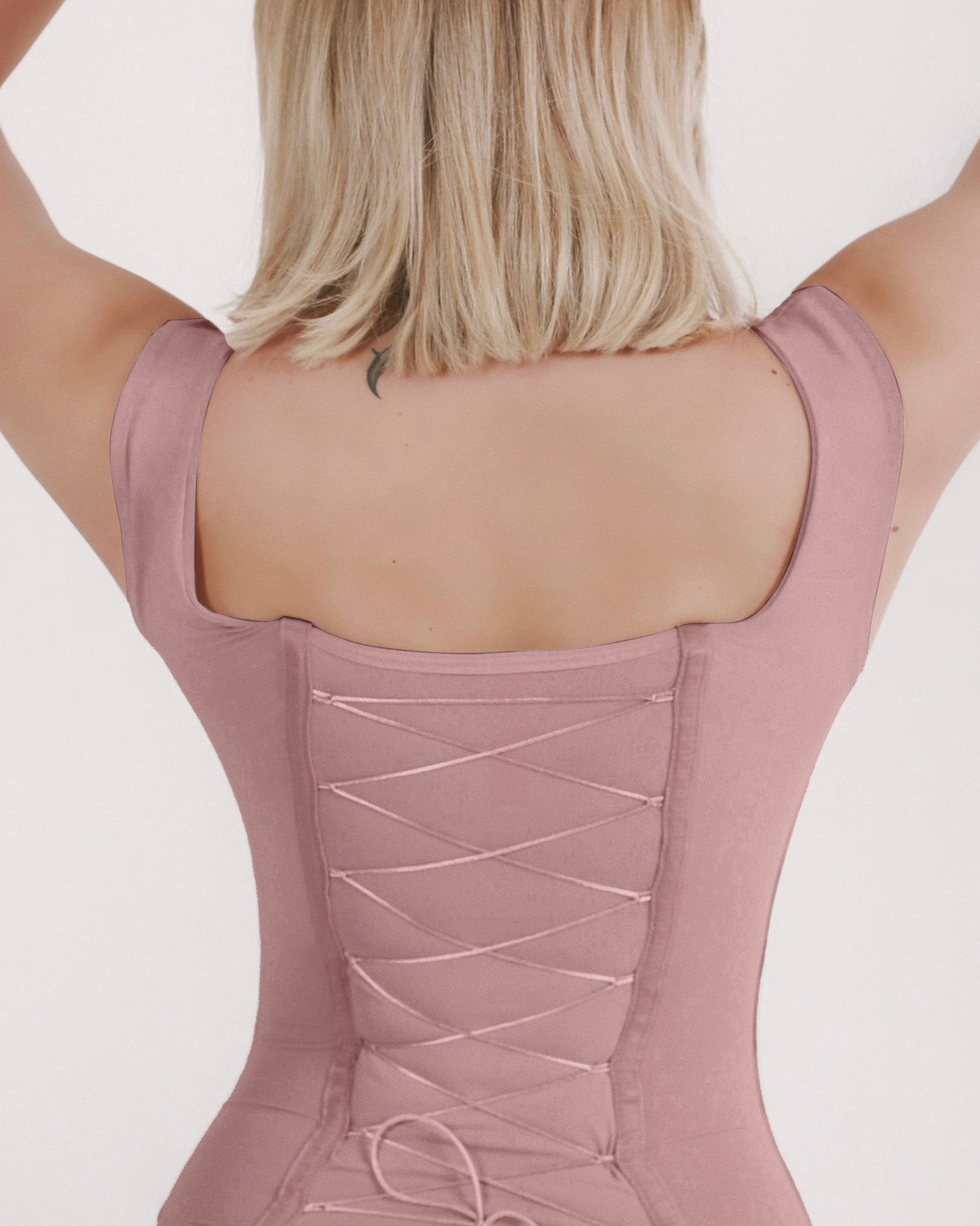 Shapshe® Women's Sexy Back Lace-up Seamless Tummy Control Bodysuit