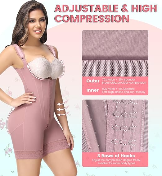 Shapshe® Fajas Colombianas Full Body Tummy Control Butt Lifting Post Surgery Compression Shapewear