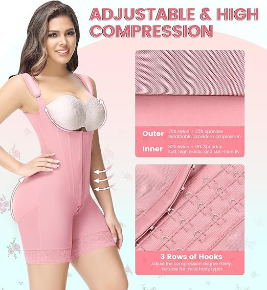 Shapshe® Fajas Colombianas Full Body Tummy Control Butt Lifting Post Surgery Compression Shapewear