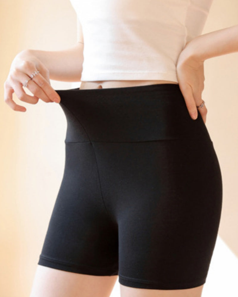 Pantalones cortos moldeadores de talle alto Levantamiento de cadera Seda helada Sin costuras
