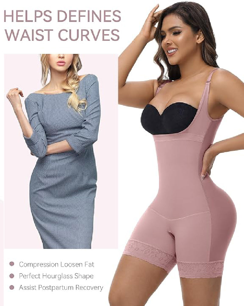 Shapshe® Tummy Control Open Bust Butt Lifter Bodysuits Shapewear