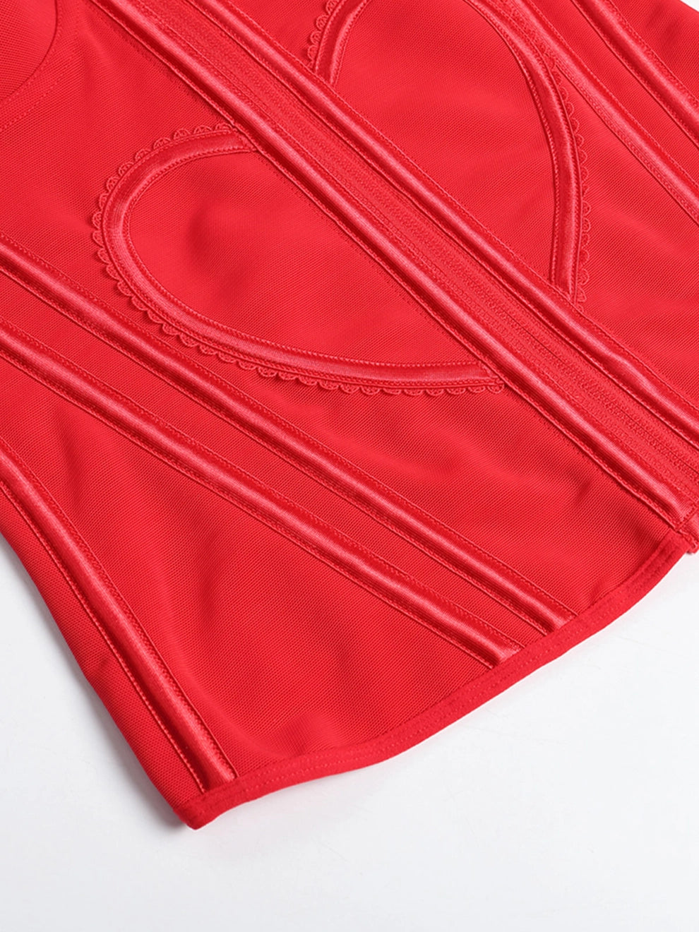 Shapshe® Fajas Colombianas Love Pattern Corset Top Zipper Waist Trainer