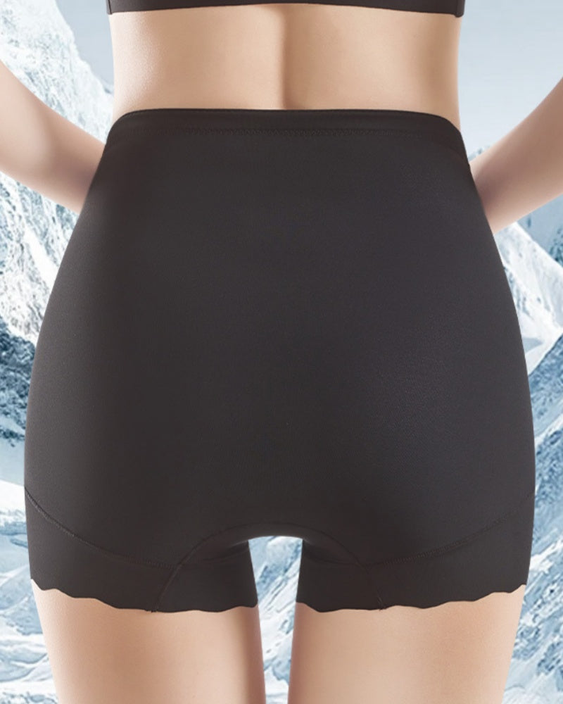 Ultra Thin Cross Waist Ice Silk Breathable Tummy Control Shaping Shorts