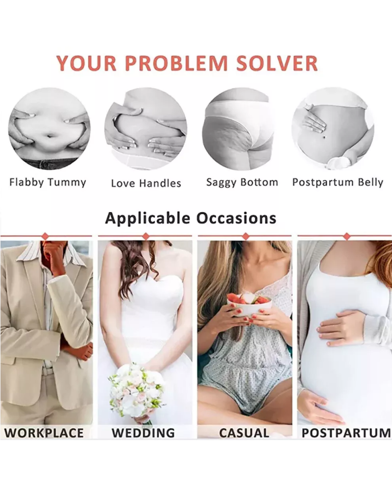 Shapshe® Full Body Firm Compression Shapewear Bodysuits with Sleeves
