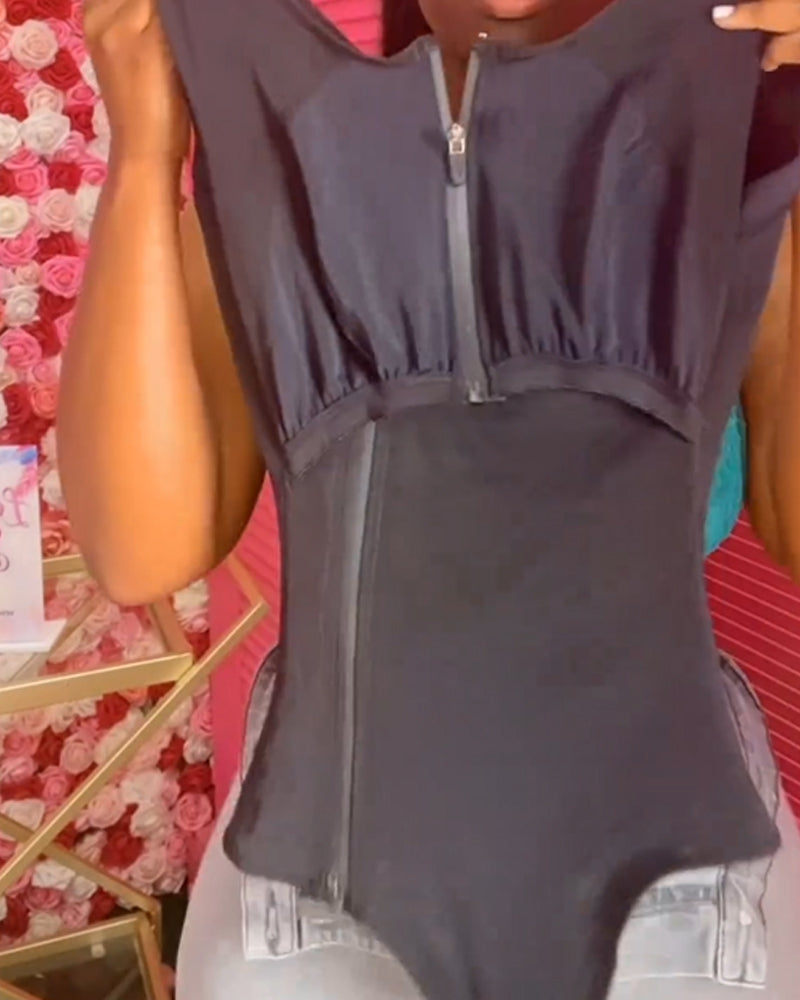Shapshe® Waist Cinching Tummy Control Jumpsuit Waist Trainer Shapewear