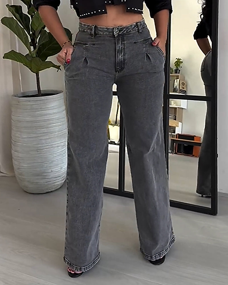 Shapshe® Baggy High Waist Wide Leg Jeans for Women