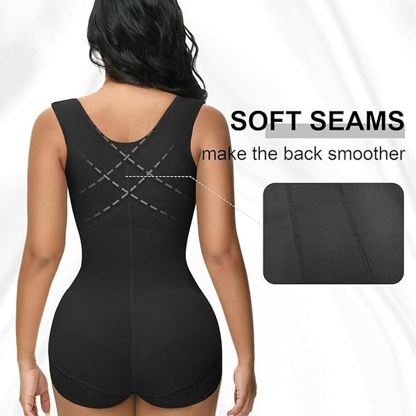Shapshe® Leopard High Compression Fajas Colombianas Open Bust Tummy Control Body Shaper (Pre-Sale)