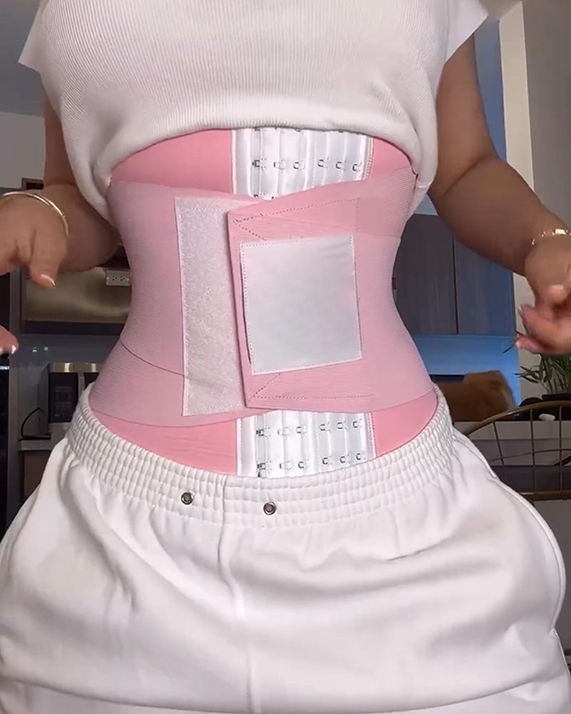 Shapshe® Women Double Compression Tummy Wrap Sweat Sauna Waist Trainer