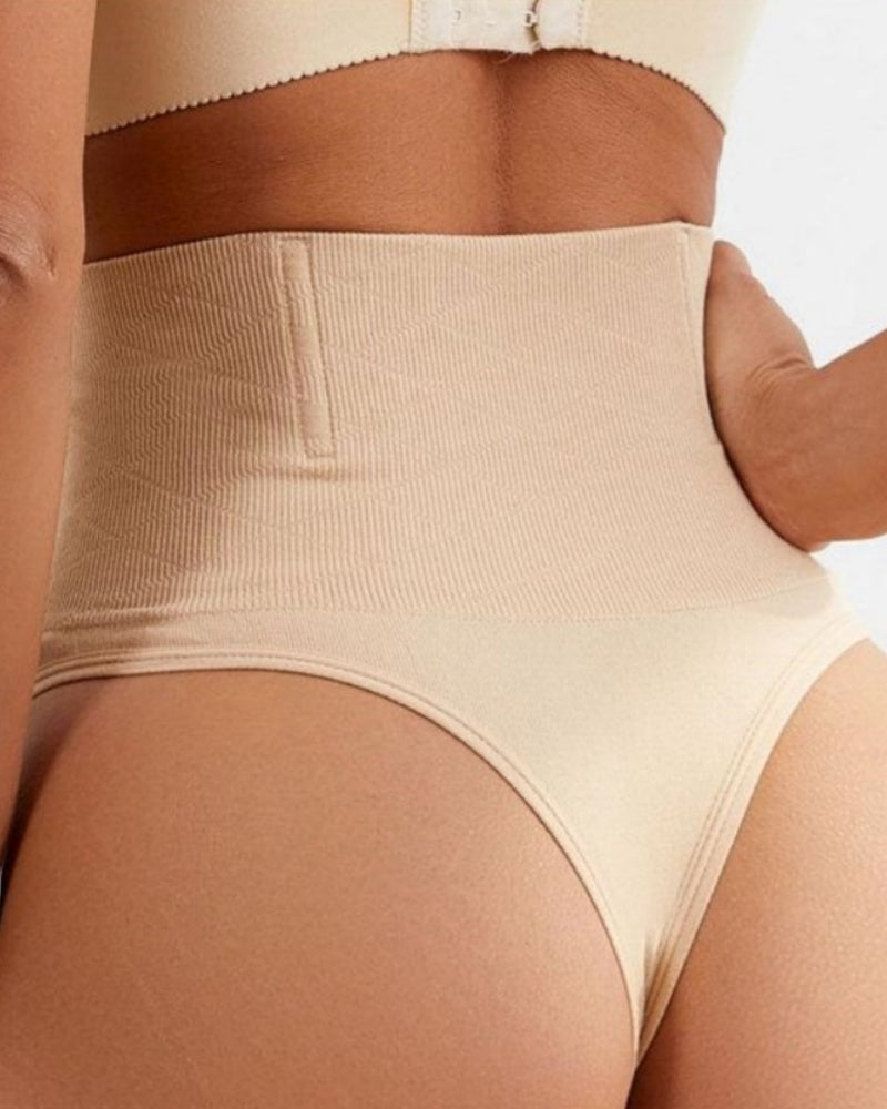 Hollow Thin High Waist Shapewear Tummy Shaping Thong
