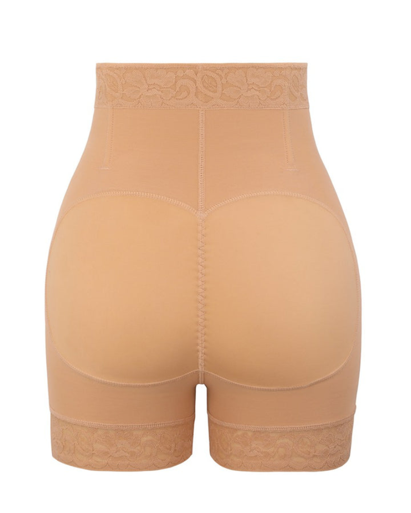 Shapshe® Mid Waist Tummy Control Front Zipper High Compression Butt Lifter Shaper Fajas Shorts