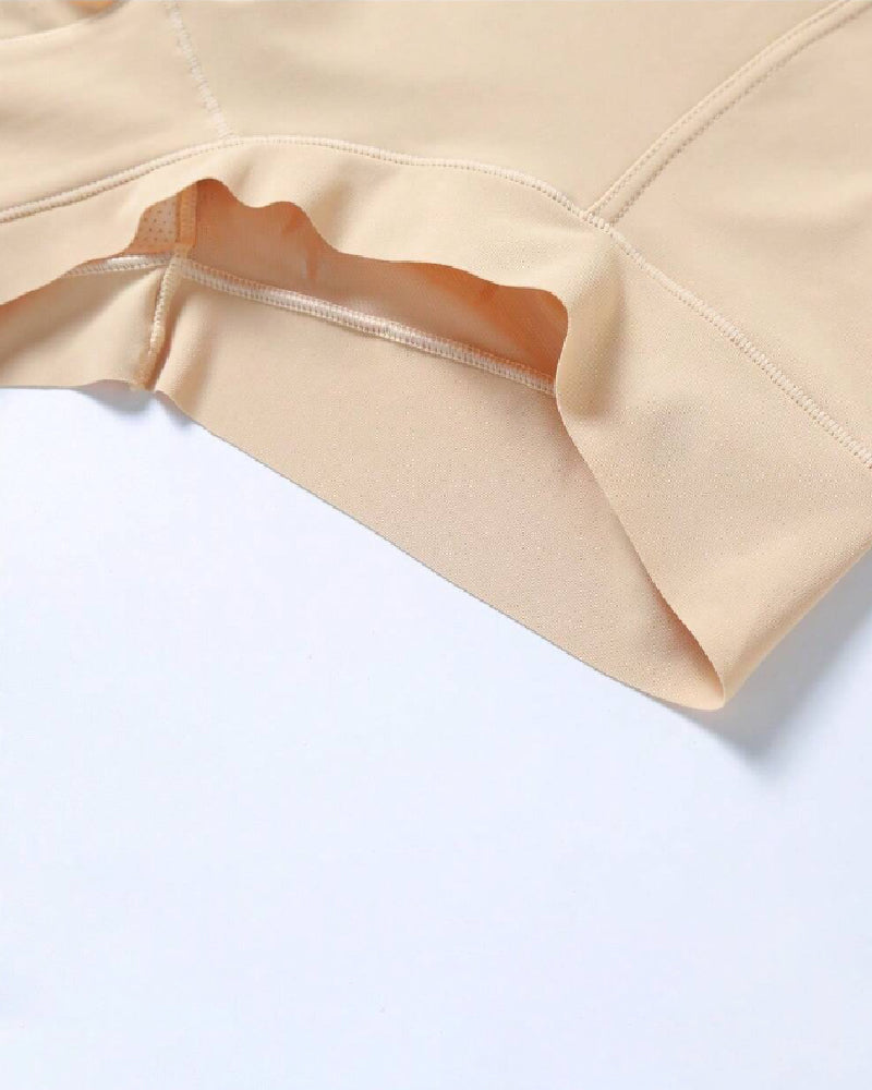 Sexy Tummy Control Thin Mesh Shapewear Panties Hip-Lift High Waist Shaping Briefs