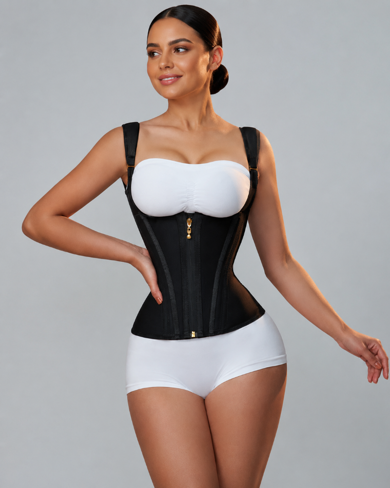 Waist Trainer for Women Body Shaper Corset Vest Tank Top with Steel Bones