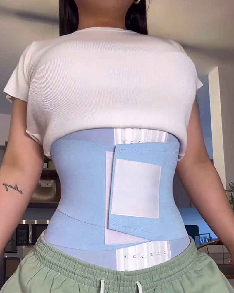 Shapshe® Women Double Compression Tummy Wrap Sweat Sauna Waist Trainer