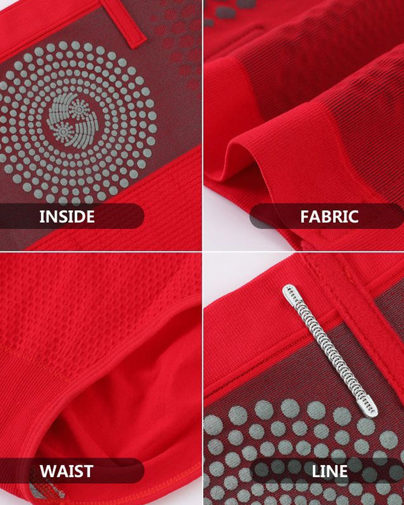 Bragas cálidas para el útero con terapia magnética para mujer, calzoncillos sin costuras con cintura alta y Control del Abdomen