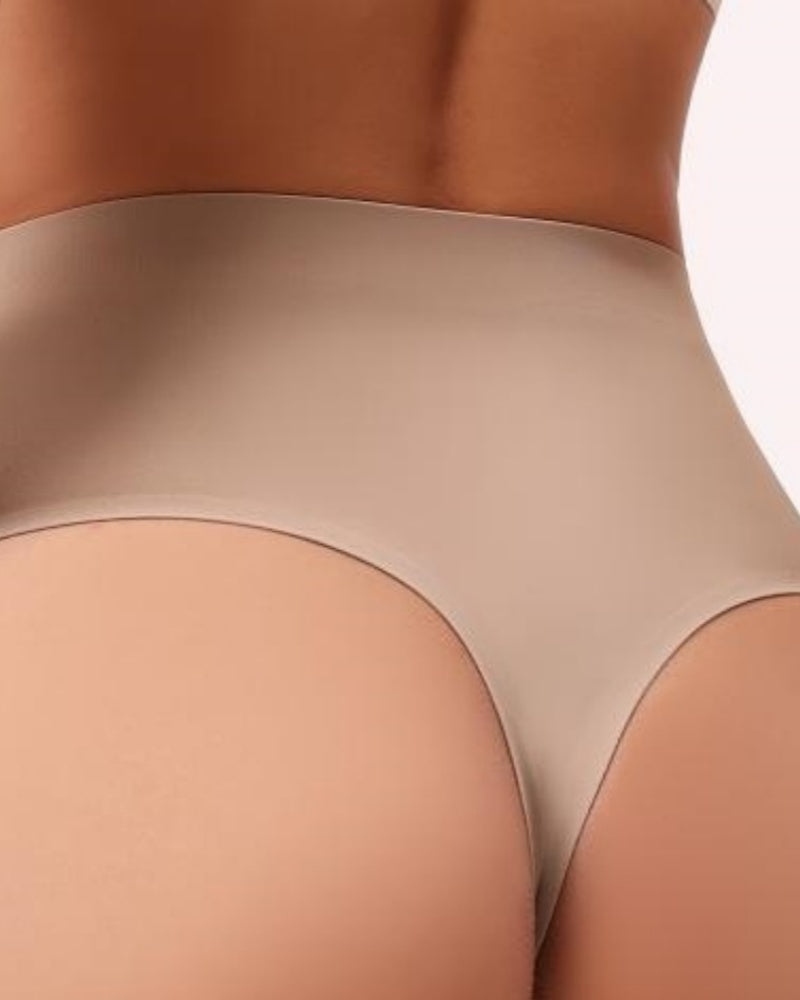 Tanga moldeador de tiro medio sin costuras para mujer