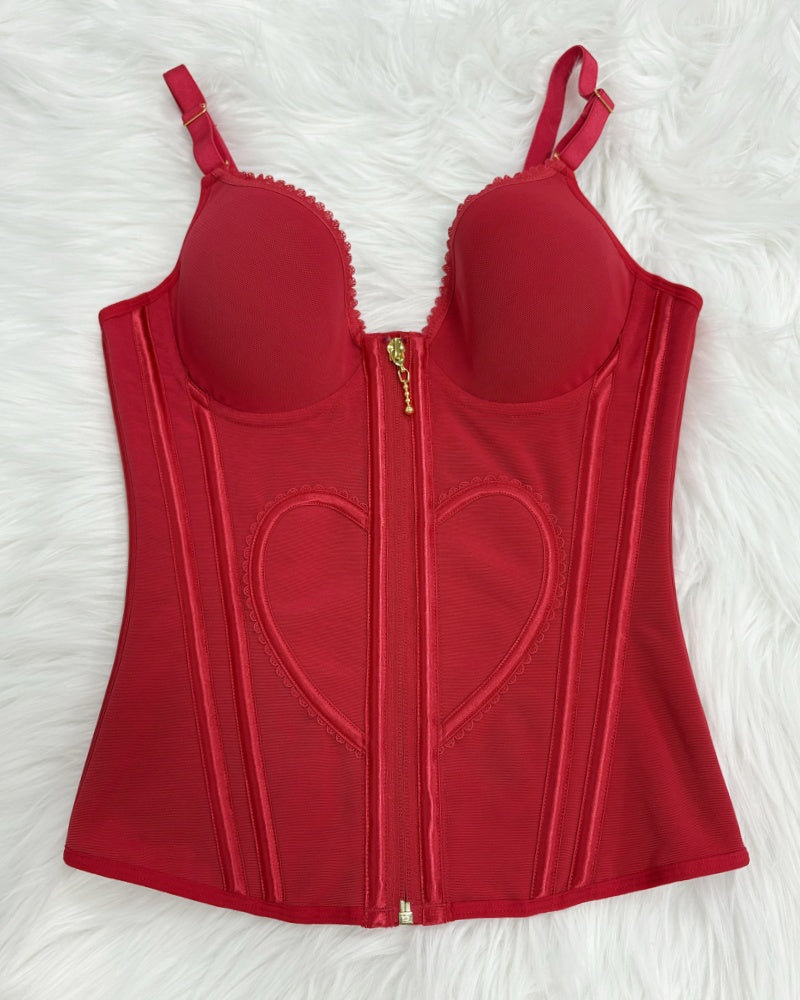 Shapshe® Fajas Colombianas Love Pattern Corset Top Tummy Tuck Waist Trainer