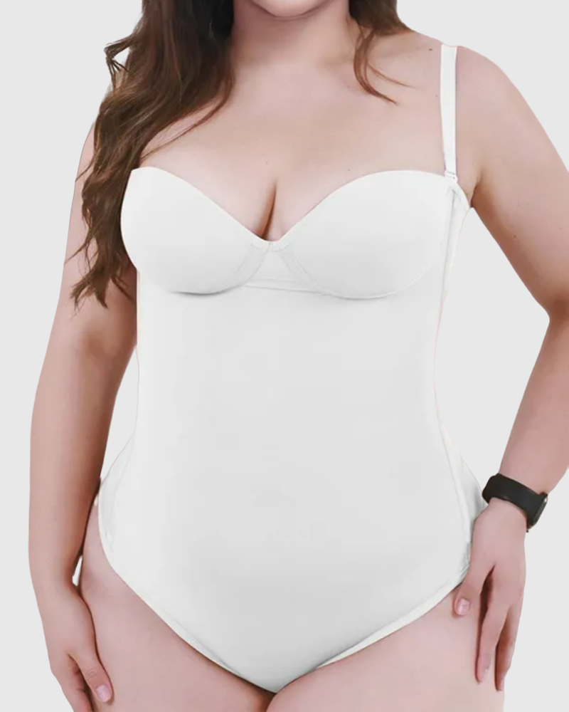 Shapshe® Sexy Back Lace-up Thong Seamless Skinny Bodysuit