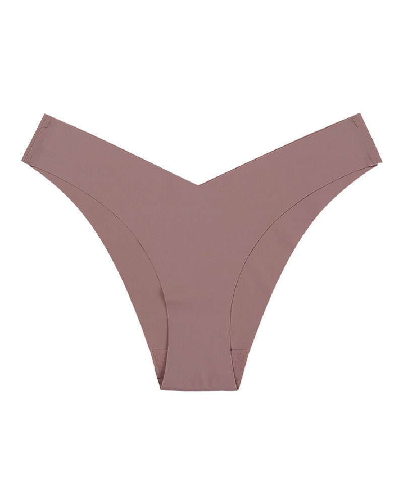 Bragas sexy de seda de hielo de talle bajo, bragas multicolores sin costuras, lencería