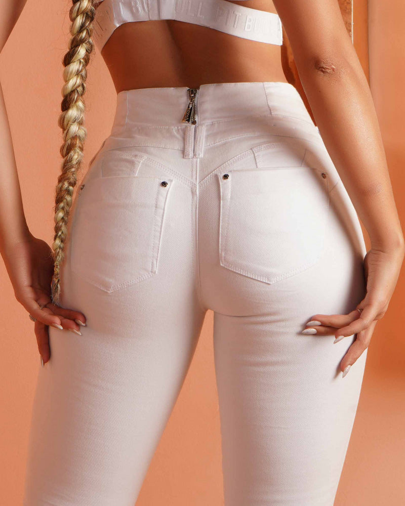 Shapshe® High-Waisted Back-Zip Skinny Jeans