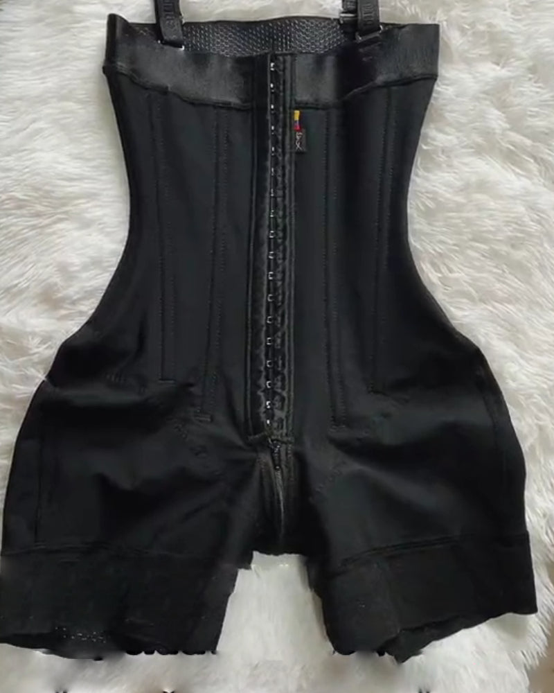 Shapshe® Buckle Front Open Bust Crotch Zipper Tummy Control Shapewear Fajas Colombianas