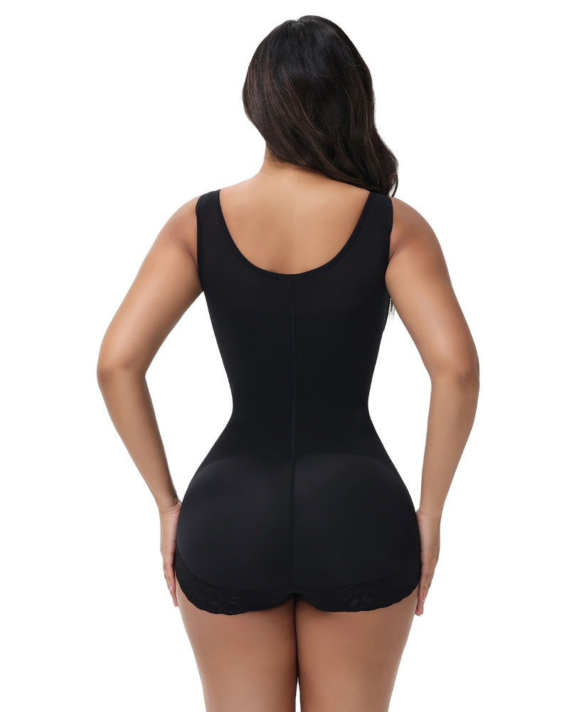Shapshe® Fajas Colombianas Lace Bust Post Surgery Zipper BBL Compression Shapewear