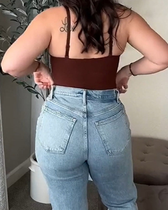 Body sexy de encaje con cuello en V profundo