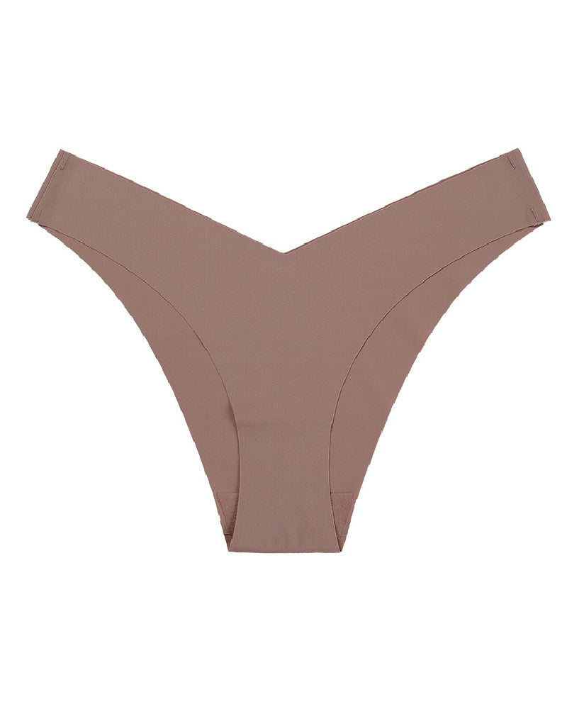 Bragas sexy de seda de hielo de talle bajo, bragas multicolores sin costuras, lencería