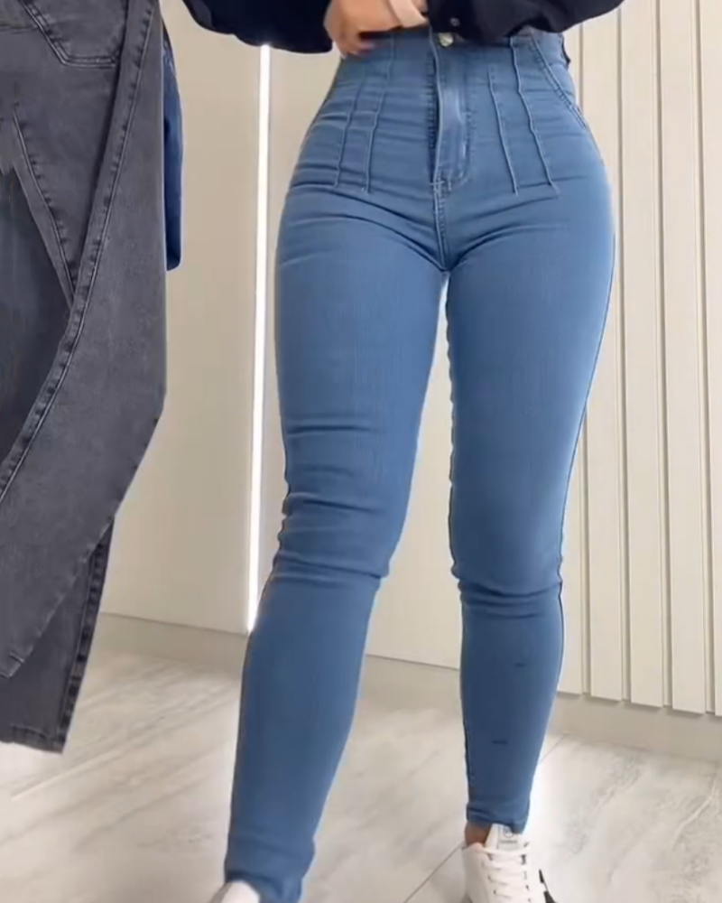 Shapshe® High Waist Tummy Control Jeans for Curvy Women