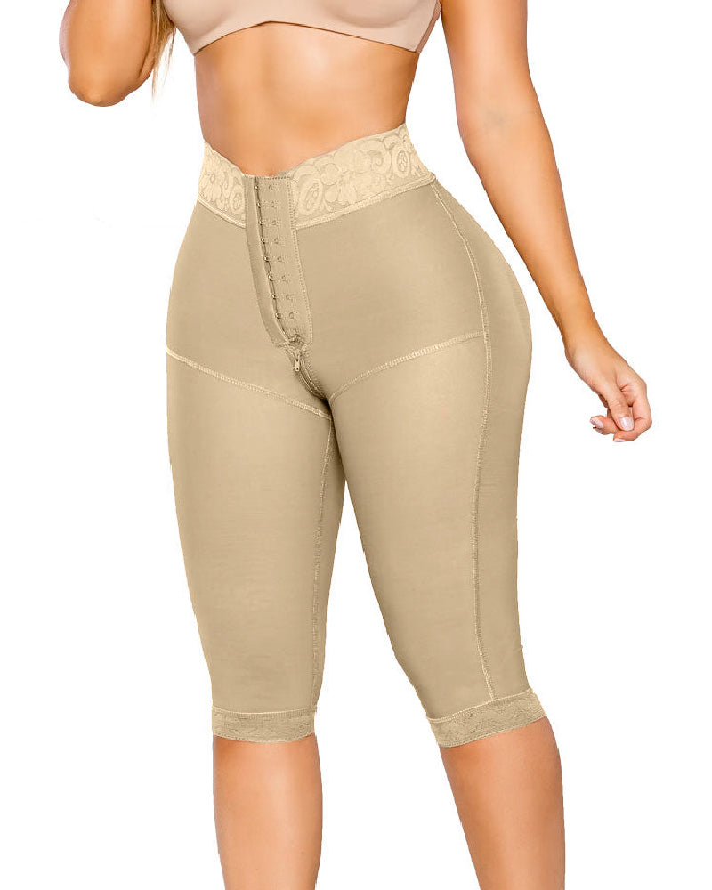 Shapshe® Women's High Waisted Shaping Knee Long Pants Invisible Tummy Control Faja Shorts