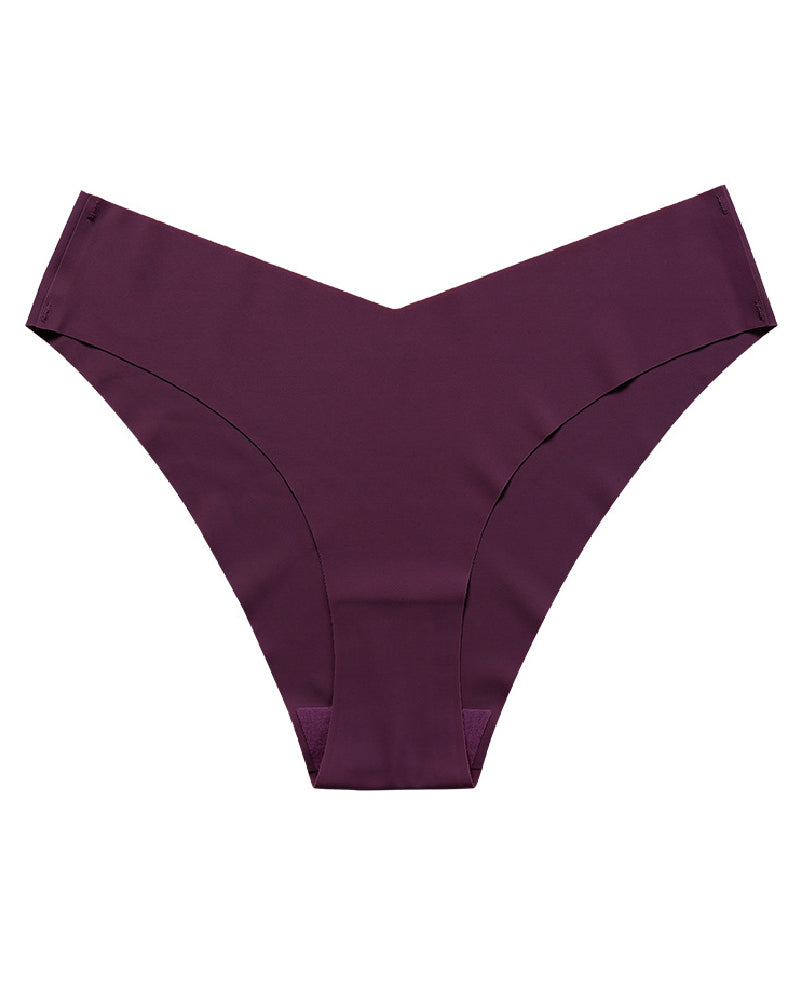 Bragas sexy de seda de hielo de talle bajo, bragas multicolores sin costuras, lencería