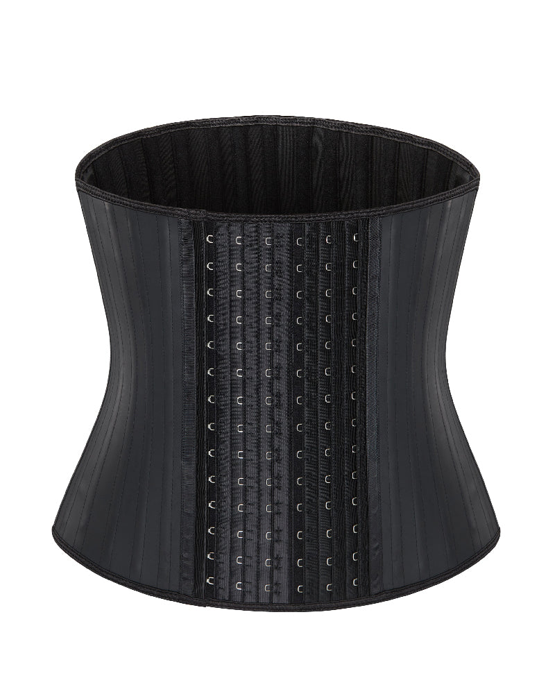 Women's 6 Hooks and Eyes Latex Waist Trainer Plus Size 25 Steel Boned Shapewear Girdles