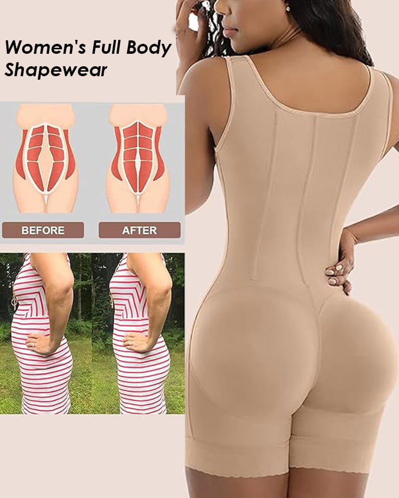Shapshe® High Compression Open Bust Shapewear With Hook Shaper Slimming Bodysuit  Tummy Control Fajas