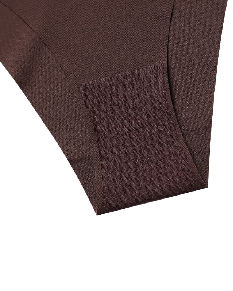 Bragas sexy de seda de hielo de talle bajo, bragas multicolores sin costuras, lencería