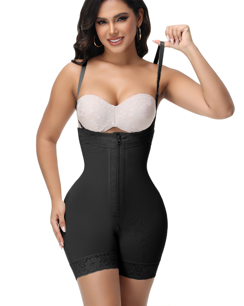 Shapshe® Fajas Colombianas Double Compression Hourglass Shaping Shorts With Zipper Crotch