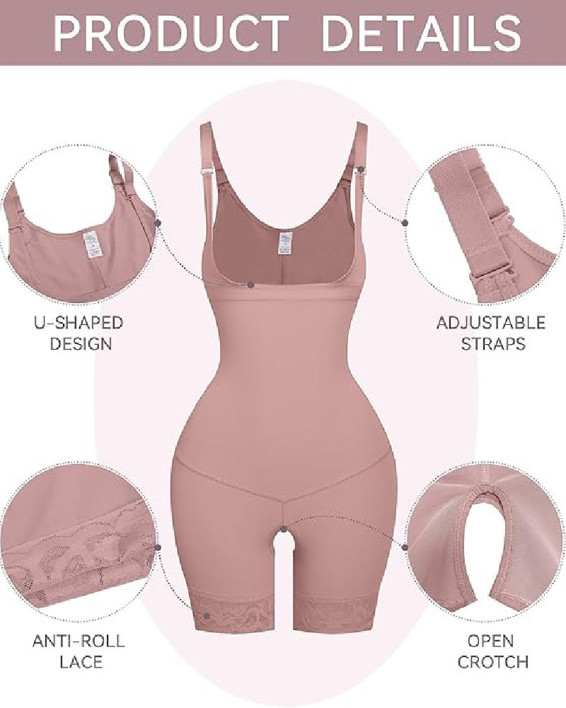 Shapshe® Tummy Control Open Bust Butt Lifter Bodysuits Shapewear