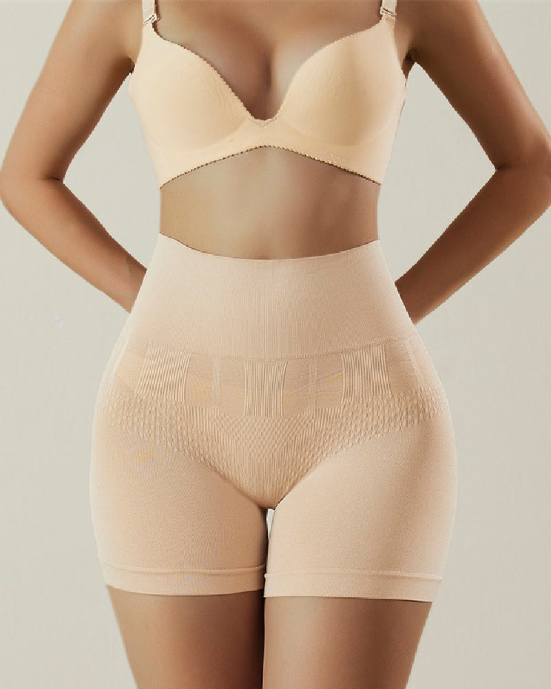 Pantalones cortos moldeadores de levantamiento de glúteos con control de barriga sólidos sin costuras