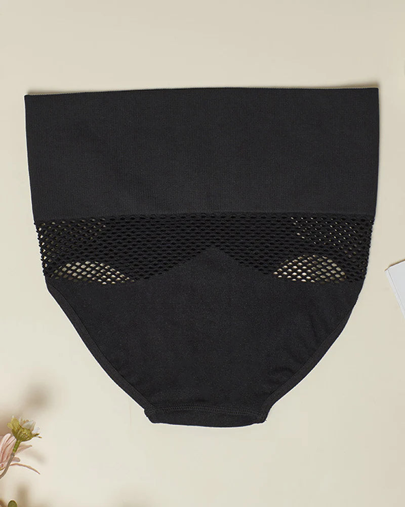 Bragas moldeadoras sin costuras para mujer, bragas caladas sexys de cintura alta