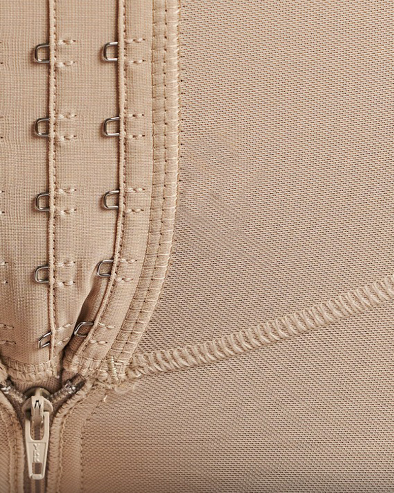 Shapshe® Open Bust Knee Length Firm Postpartum Tummy Tucking Full Bodysuit Shapewear