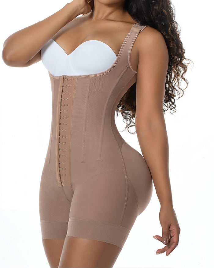 Shapshe® High Compression Open Bust Shapewear With Hook Shaper Slimming Bodysuit  Tummy Control Fajas