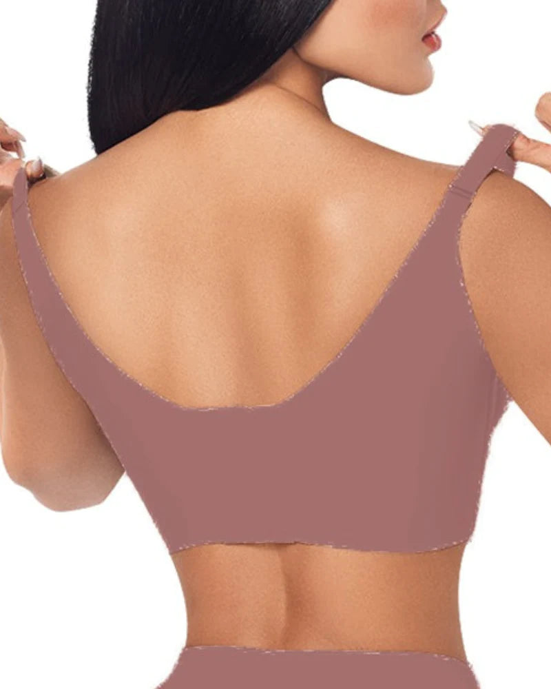 Sujetador moldeador push-up de alta compresión sin aros