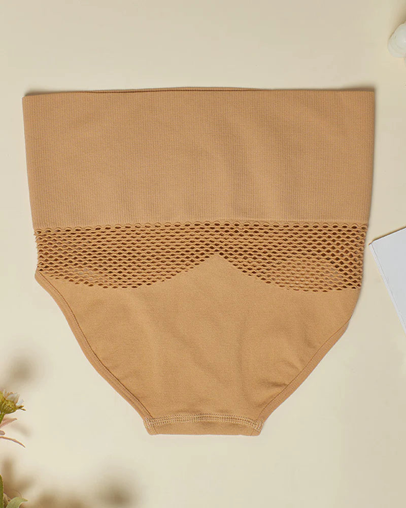 Bragas moldeadoras sin costuras para mujer, bragas caladas sexys de cintura alta