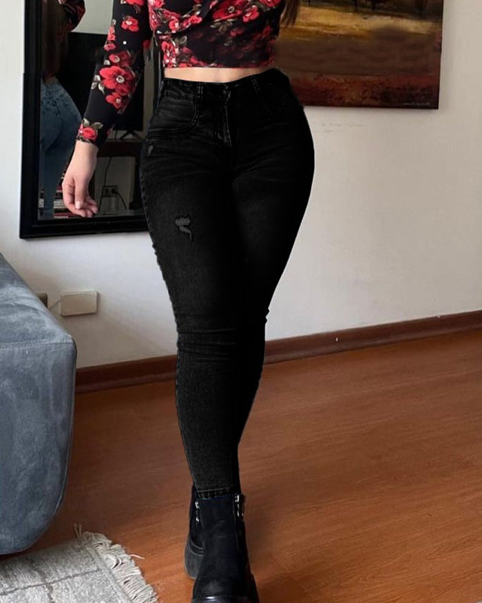 Shapshe® Denim High Waist Tummy Control Butt Lift Skinny Jeans