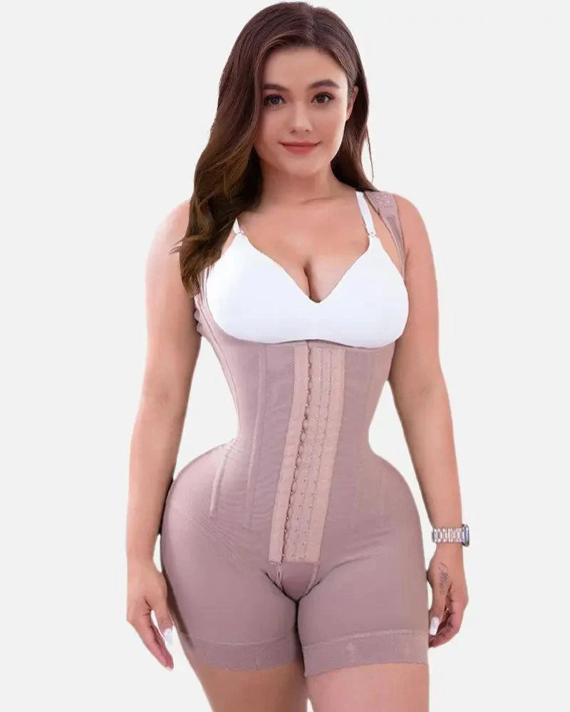Shapshe® Firm Compression Tummy Control Shapewear Adjustable Bodysuit Hook and Eye Closure