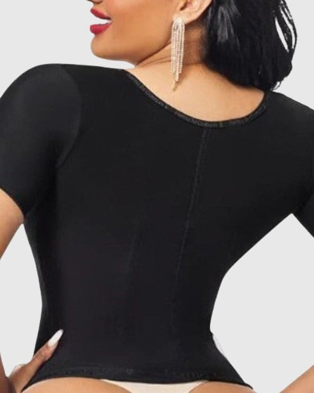 Shapshe® Women Compression Waist Trainer Tank tops Under Bust with Short Sleeves