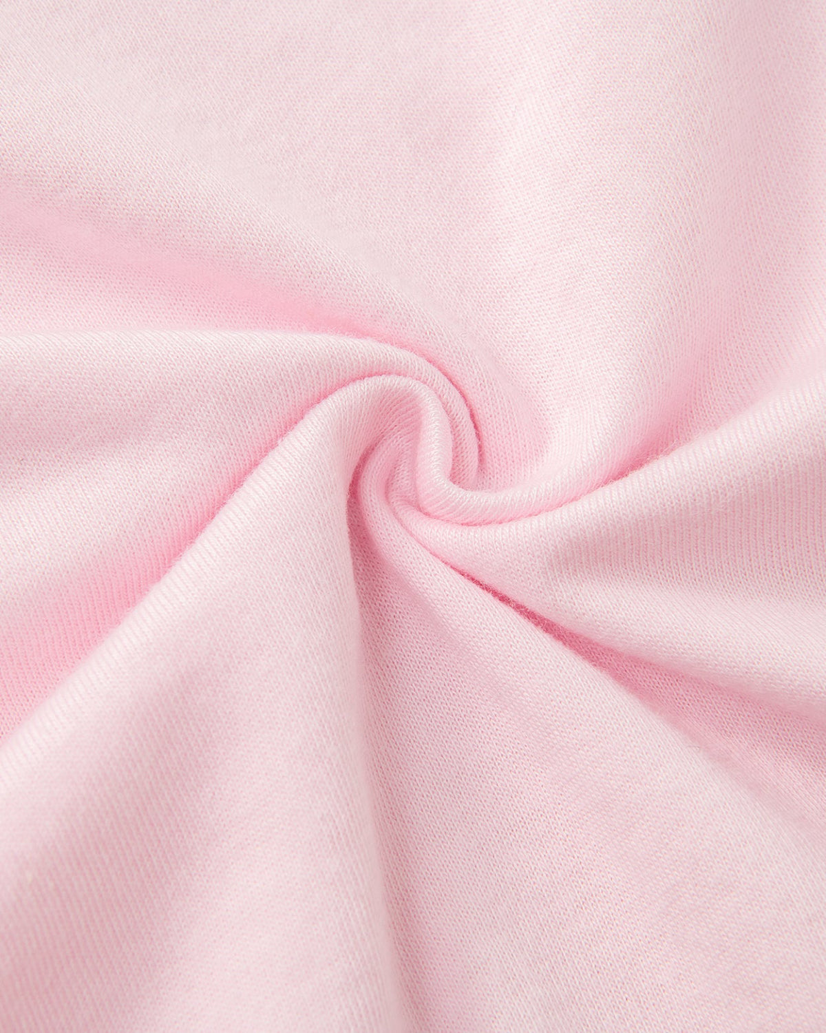 Ropa interior de talla grande de corte alto de algodón rosa