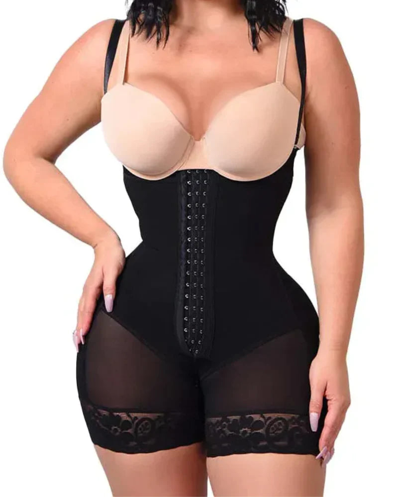 Shapshe® Tummy Control Body Shaper Butt Lifter Thigh Slimmer Faja Plus Shapewear with Zipper Crotch